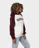 National Collegiate Athletic Association Harvard Crimson Two Tone Raglan Hoodie Vintage White