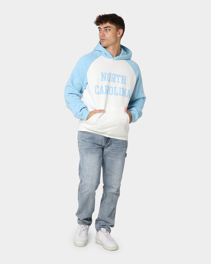 National Collegiate Athletic Association UNC Two Tone Raglan Hoodie Vintage White/Washed Carolina