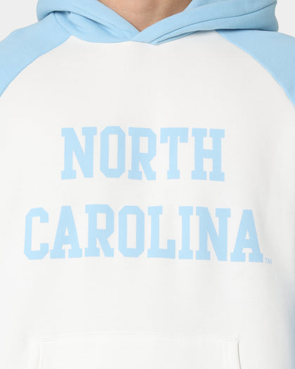National Collegiate Athletic Association UNC Two Tone Raglan Hoodie Vintage White/Washed Carolina