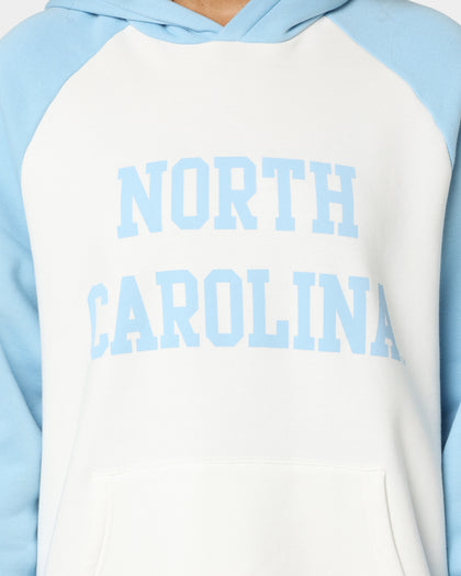 National Collegiate Athletic Association UNC Two Tone Raglan Hoodie Vintage White/Washed Carolina