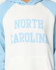 National Collegiate Athletic Association UNC Two Tone Raglan Hoodie Vintage White/Washed Carolina