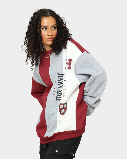 National Collegiate Athletic ASSC Vertical Panel Crewneck Burgundy
