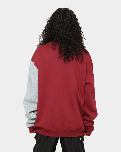 National Collegiate Athletic ASSC Vertical Panel Crewneck Burgundy