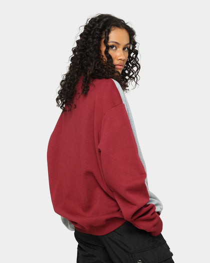 National Collegiate Athletic ASSC Vertical Panel Crewneck Burgundy