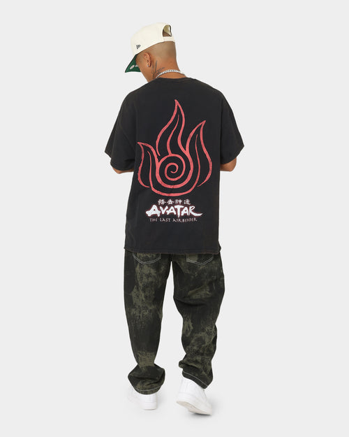 Goat Crew x Avatar: The Last Airbender Fire Elements Vintage T-Shirt Black Wash