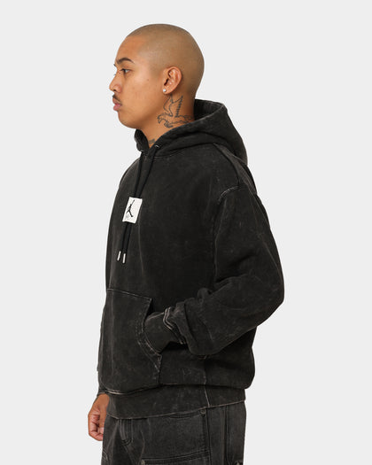 Jordan Essential Statement Washed Fleece Hoodie Black