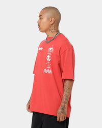Jordan Flight Heritage 85 Stacked Logo T-Shirt Red Clay