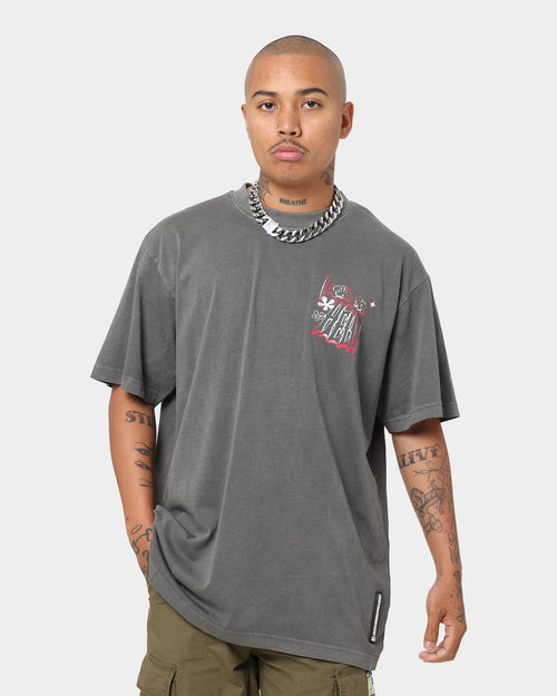 Dead Studios Aloha T-Shirt Charcoal/Red/White