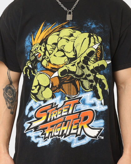 Goat Crew X Street Fighter Blanka Vintage T-Shirt Black Wash