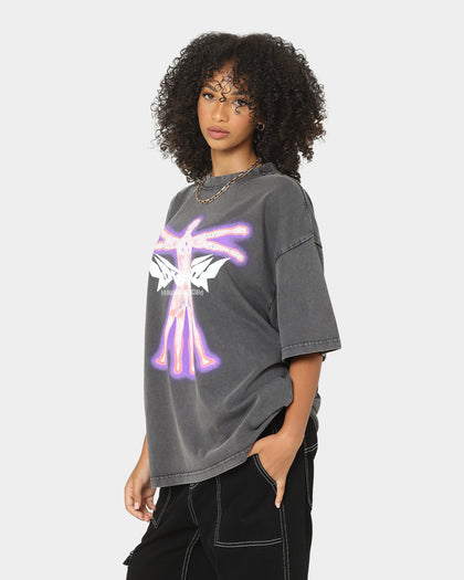 Loiter Human Condition Vintage T-Shirt Charcoal