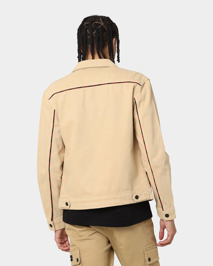 Last Kings Piping Denim Jacket Denim/Khaki