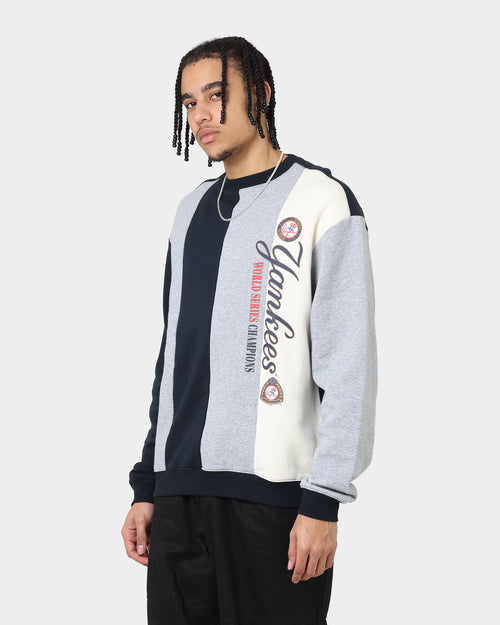 Majestic Athletic New York Yankees Panel Block Crewneck True Navy