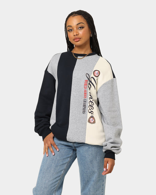 Majestic Athletic New York Yankees Panel Block Crewneck True Navy