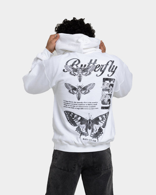 Rats Get Fat Butterfly Effect Hoodie White