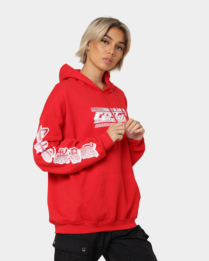 Goat Crew Anime Hoodie Red