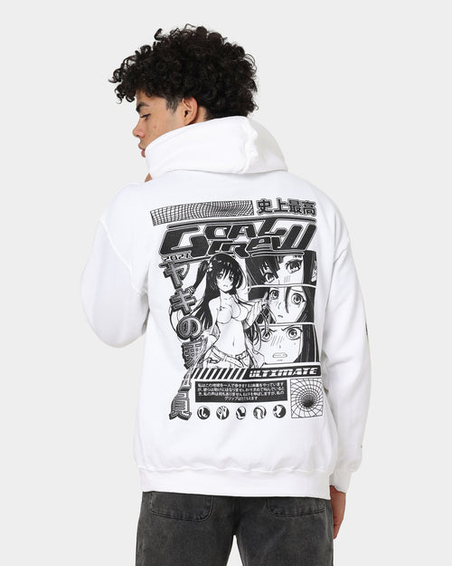 Goat Crew Anime Hoodie White
