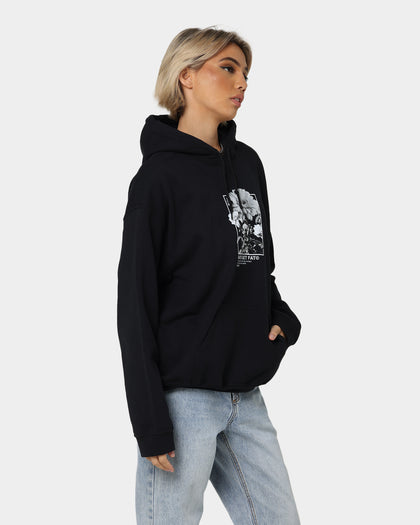 Rats Get Fat Paint Flower Hoodie Black