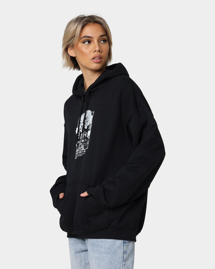 Rats Get Fat Paint Flower Hoodie Black