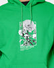 Rats Get Fat Paint Flower Hoodie Green