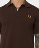 Fred Perry Pique Polo Shirt Rich Brown