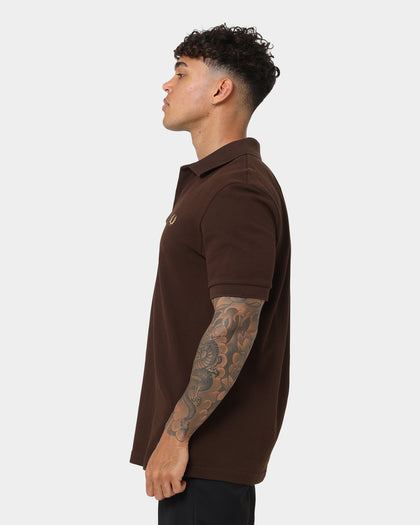 Fred Perry Pique Polo Shirt Rich Brown