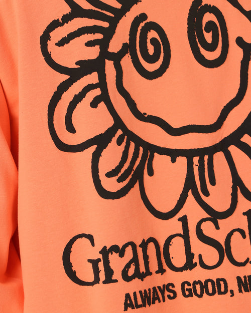 Grand Scheme Always Good Long Sleeve T-Shirt Fluro Orange