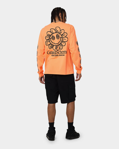 Grand Scheme Always Good Long Sleeve T-Shirt Fluro Orange