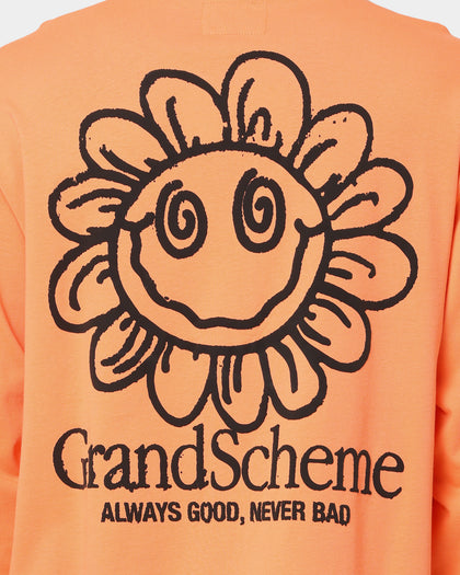 Grand Scheme Always Good Long Sleeve T-Shirt Fluro Orange