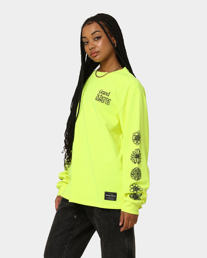 Grand Scheme Always Good Long Sleeve T-Shirt Fluro Yellow