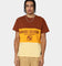 Grand Scheme Colour Block T-Shirt Brown/Yellow