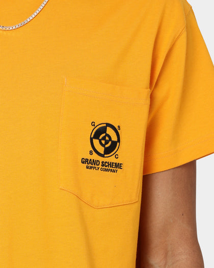 Grand Scheme Pocket T-Shirt Yellow