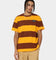 Grand Scheme Yarn Dyed Short Sleeve T-Shirt Brown/Yellow