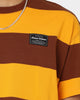 Grand Scheme Yarn Dyed Short Sleeve T-Shirt Brown/Yellow