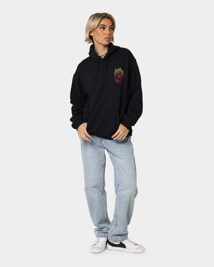 Goat Crew Fire Rose Hoodie Black
