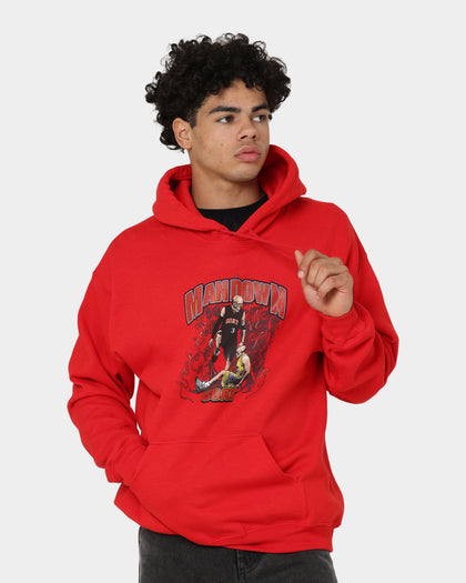 Goat Crew Man Down Hoodie Red