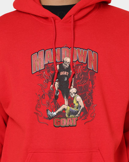 Goat Crew Man Down Hoodie Red