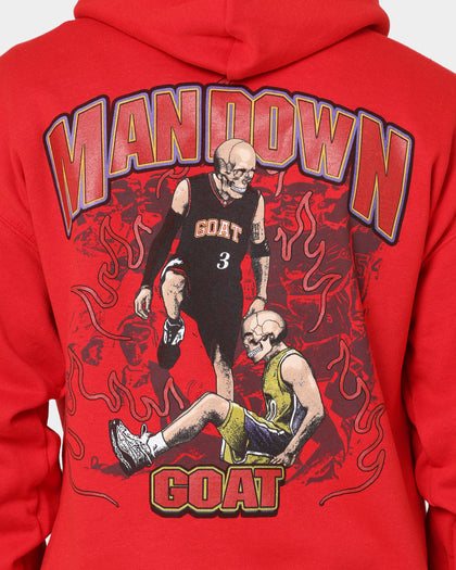 Goat Crew Man Down Hoodie Red