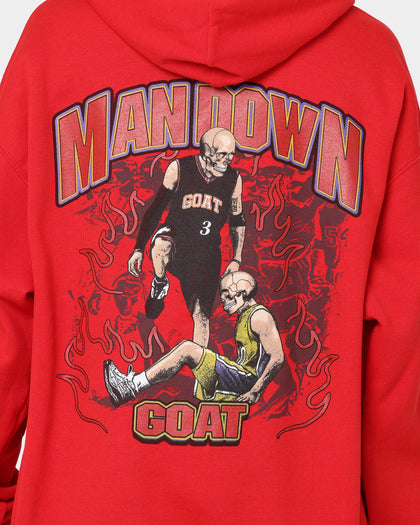 Goat Crew Man Down Hoodie Red