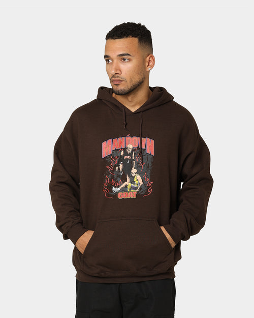 Goat Crew Man Down Hoodie Brown