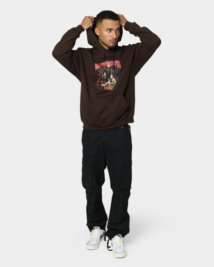 Goat Crew Man Down Hoodie Brown