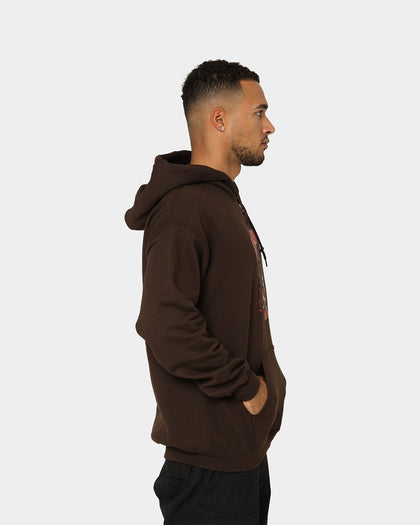 Goat Crew Man Down Hoodie Brown