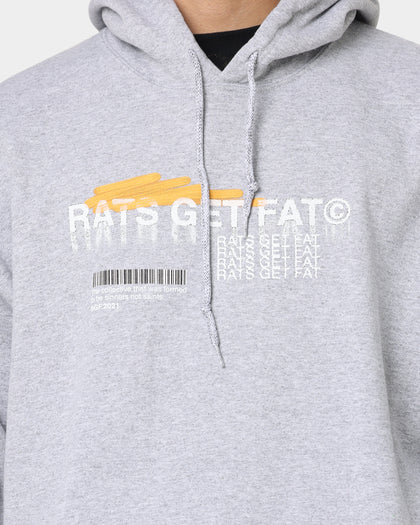Rats Get Fat Spray Butterfly Hoodie Grey