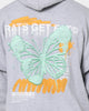 Rats Get Fat Spray Butterfly Hoodie Grey