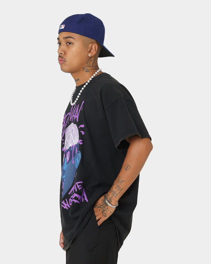 Rodman Brand The Worm Brain Vintage T-Shirt Black Wash