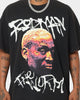 Rodman Brand The Worm Face Tats Vintage T-Shirt Black Wash
