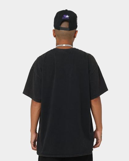 Rodman Brand The Worm Face Tats Vintage T-Shirt Black Wash