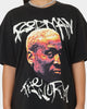 Rodman Brand The Worm Face Tats Vintage T-Shirt Black Wash