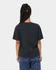 Majestic Athletic Women's Los Angeles Dodgers Check Logo Boxy T-Shirt Faded Black