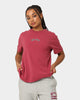 Majestic Athletic Women's Contrast Stitch T-Shirt Dark Blood