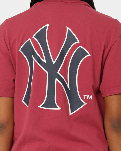 Majestic Athletic Women's Contrast Stitch T-Shirt Dark Blood